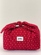 red dots knot bag