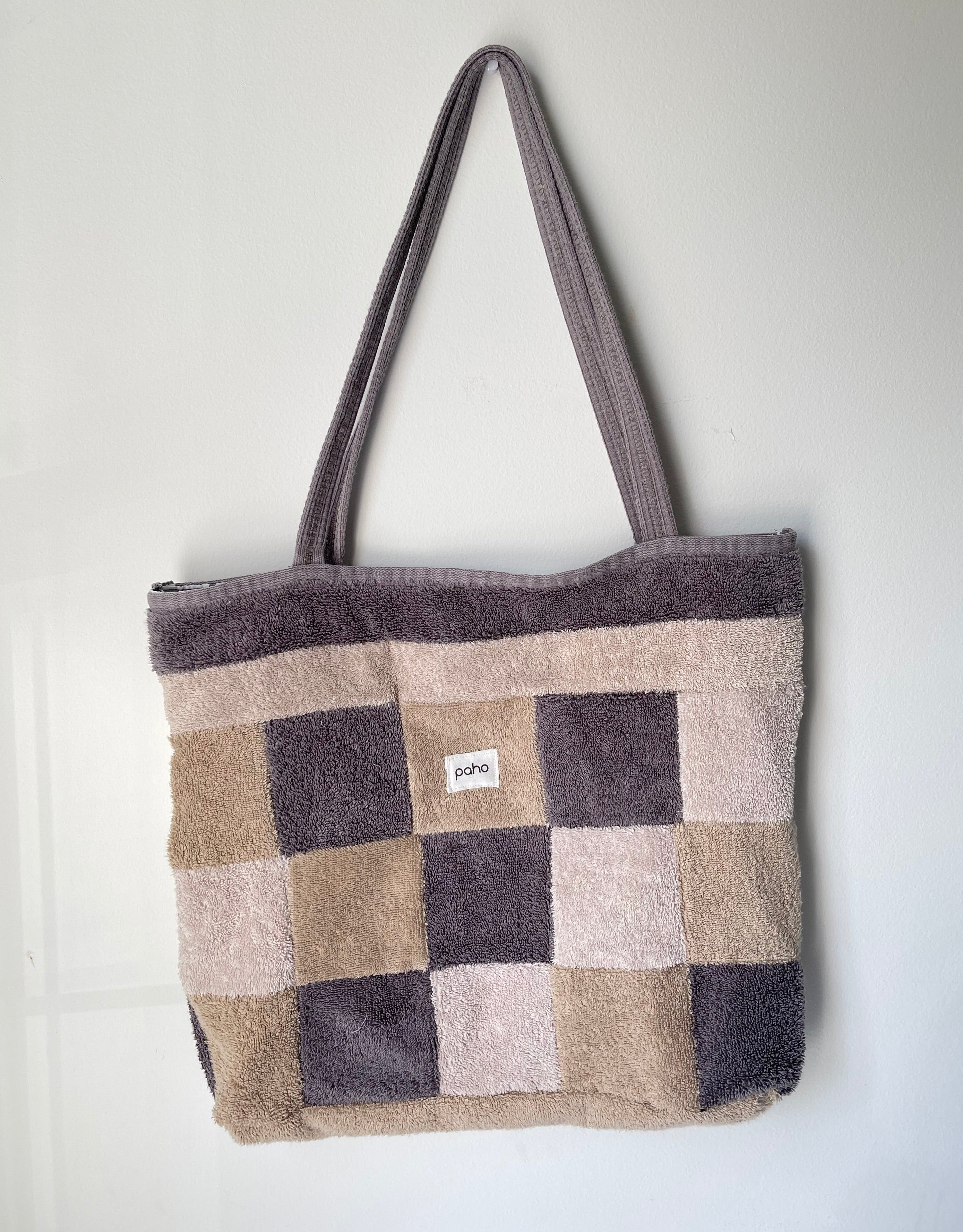 Patchwork Tote Gray