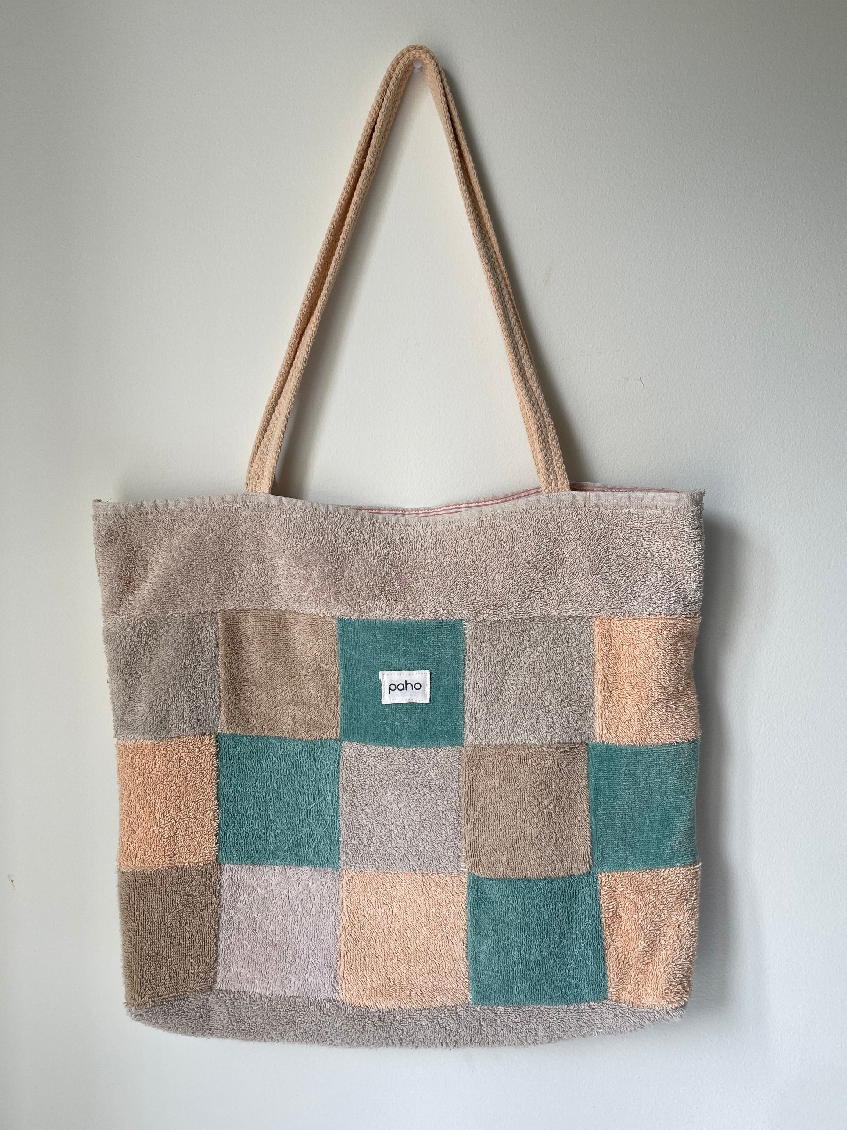 Patchwork Tote Peach