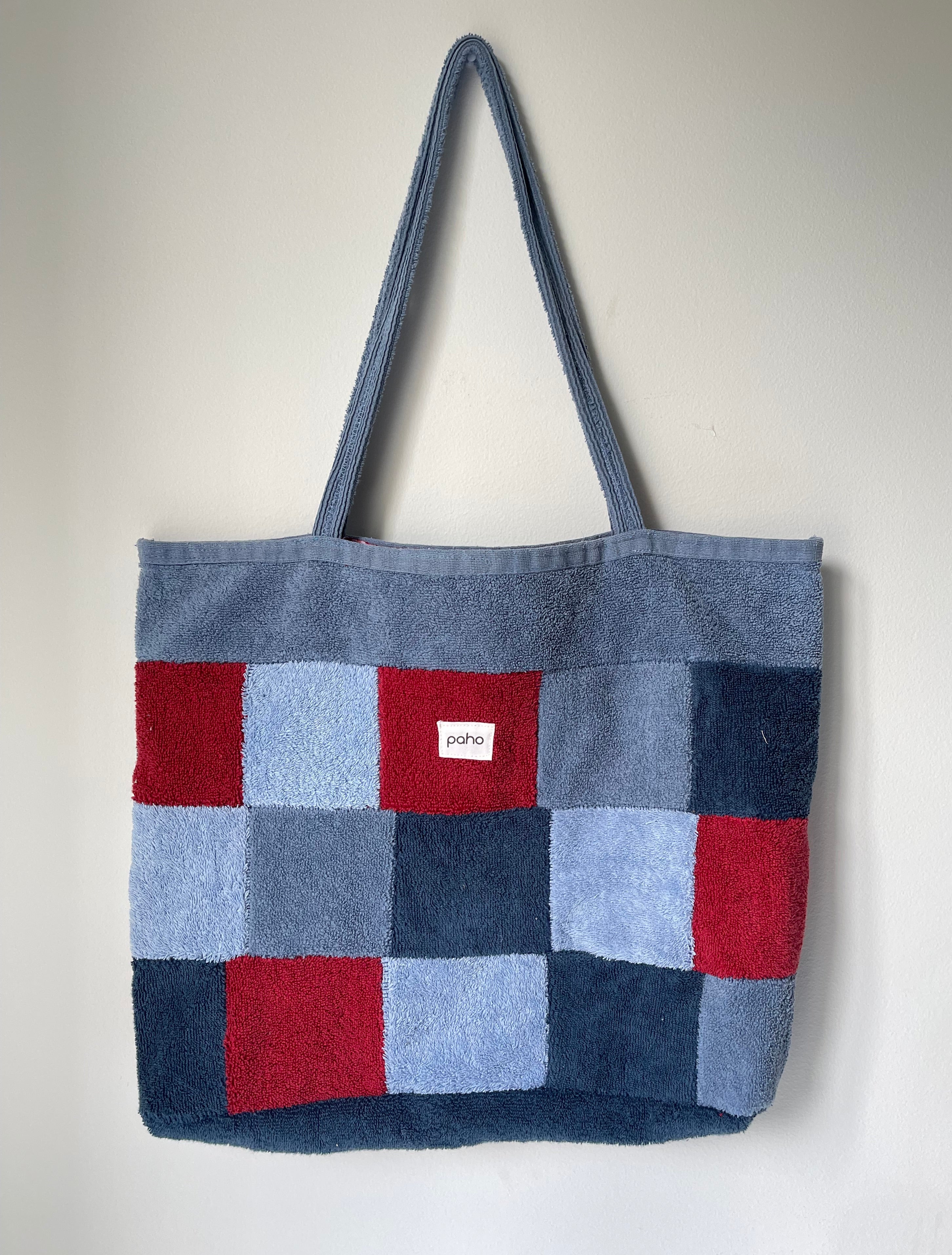 Patchwork Tote Navy
