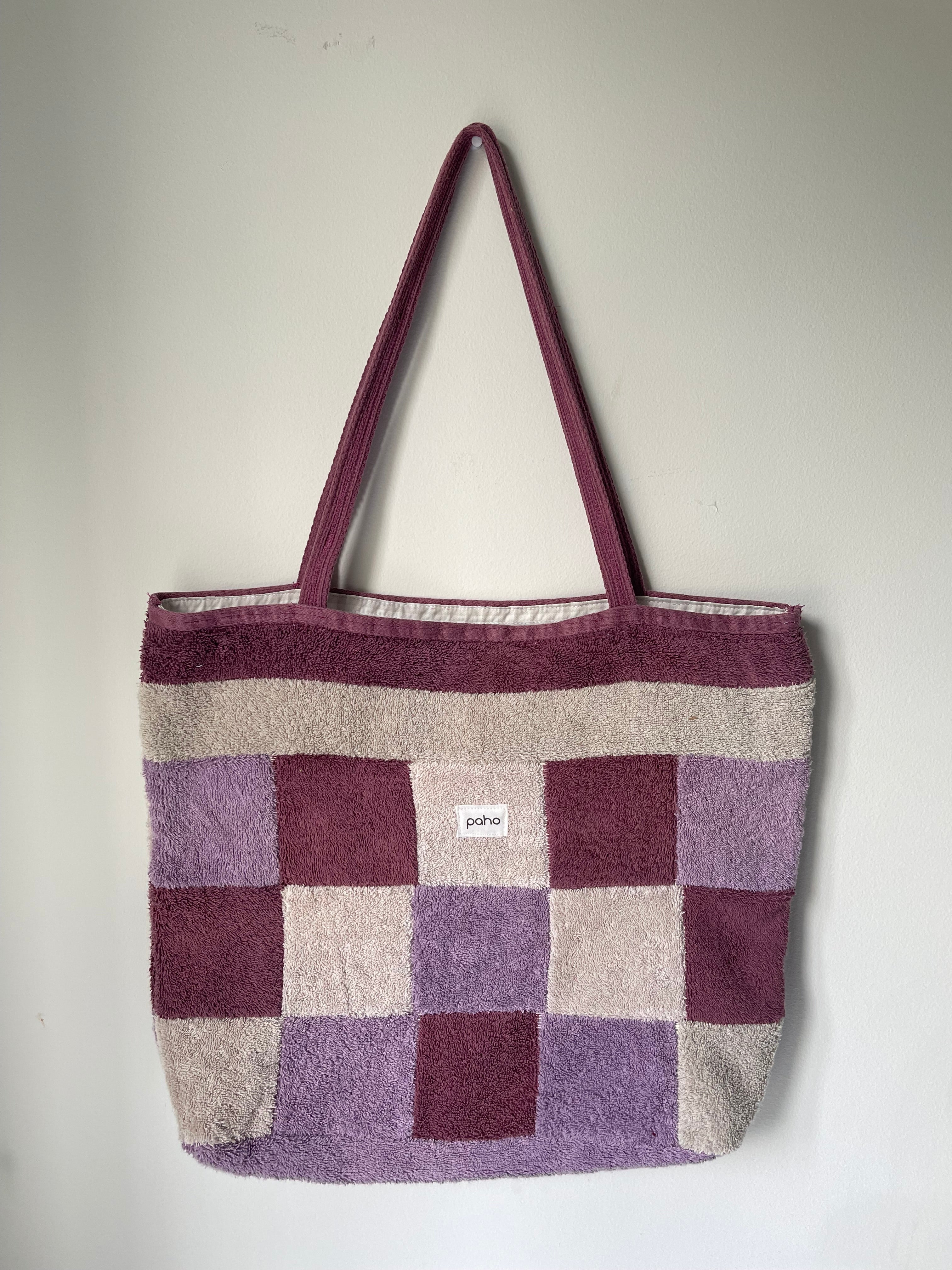 Patchwork Tote Purple