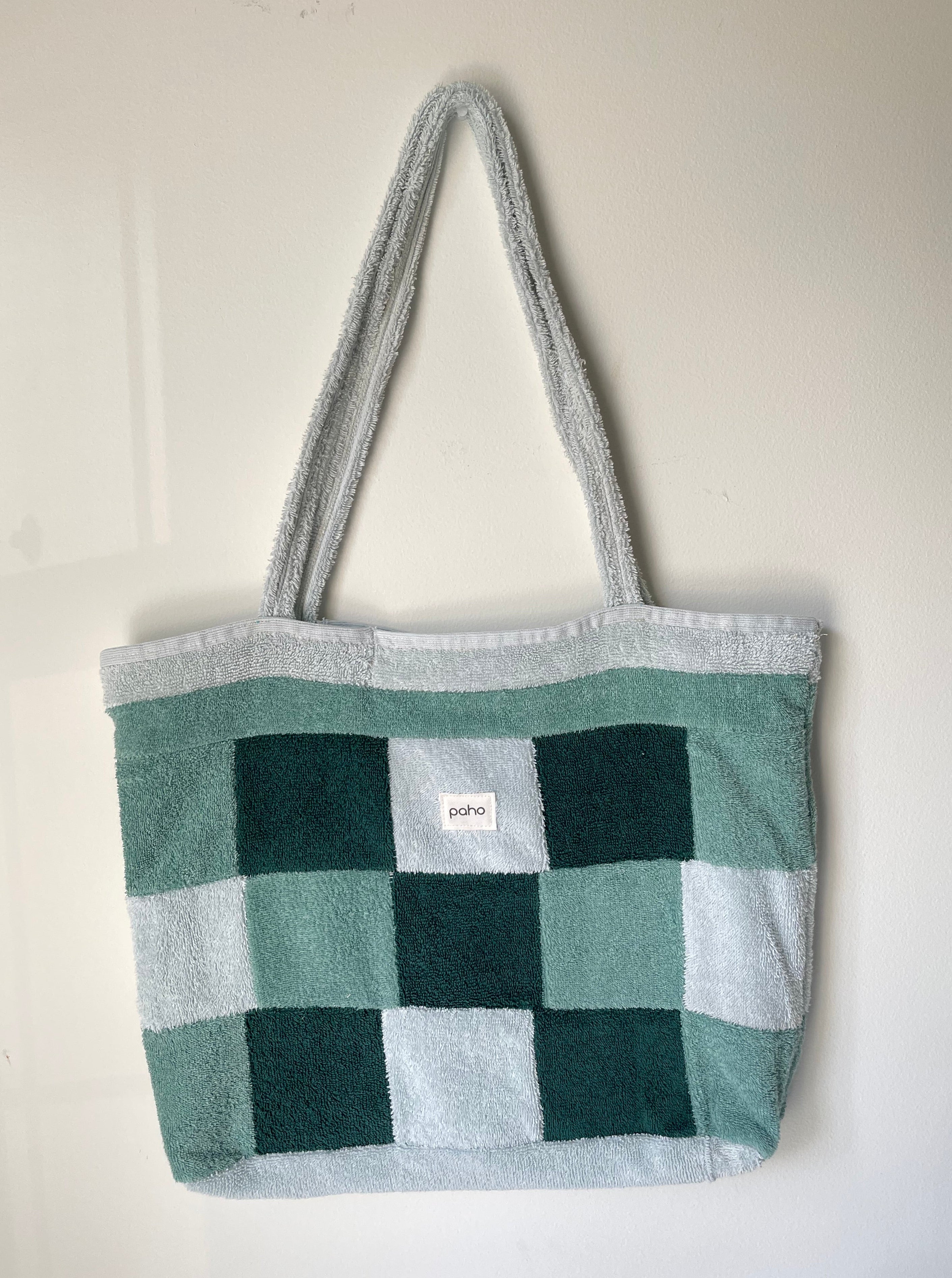 Patchwork Tote Green