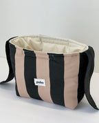 black & tan knot bag