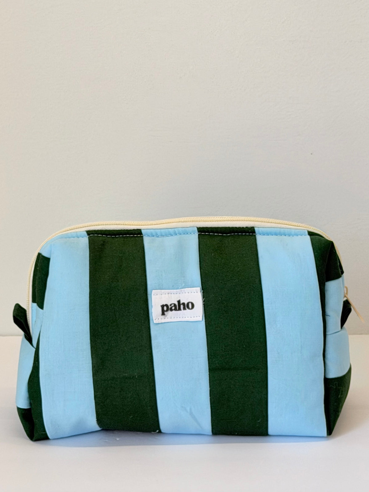 blue & green vanity bag