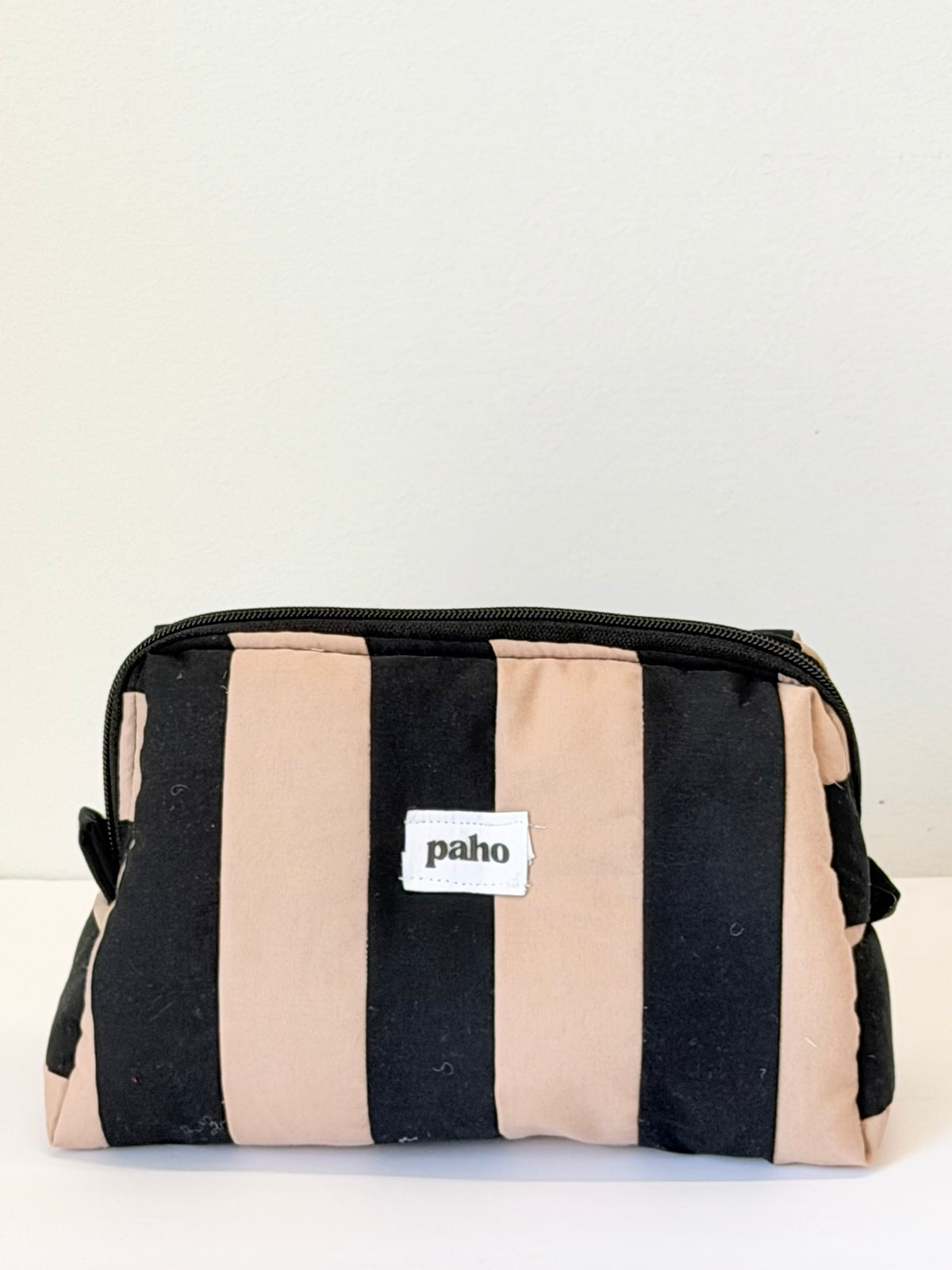 black & tan vanity bag