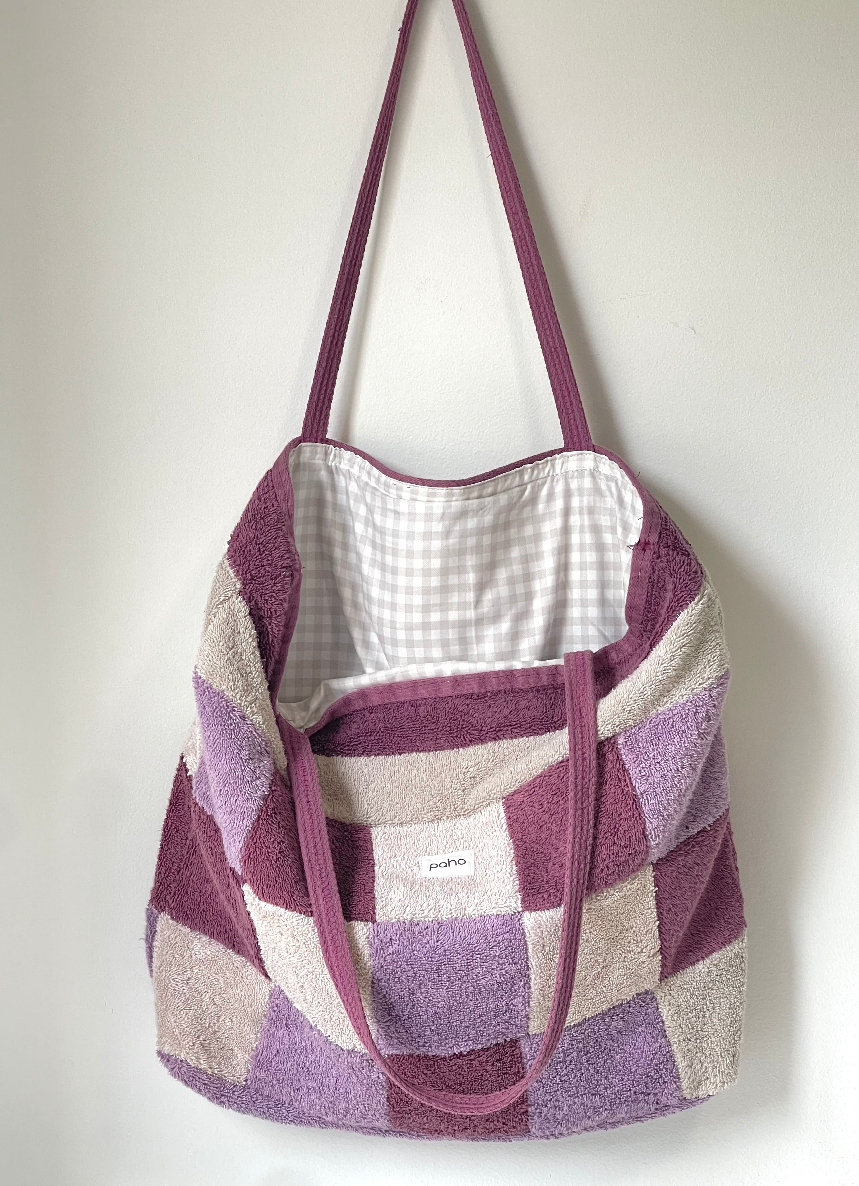 Patchwork Tote Purple