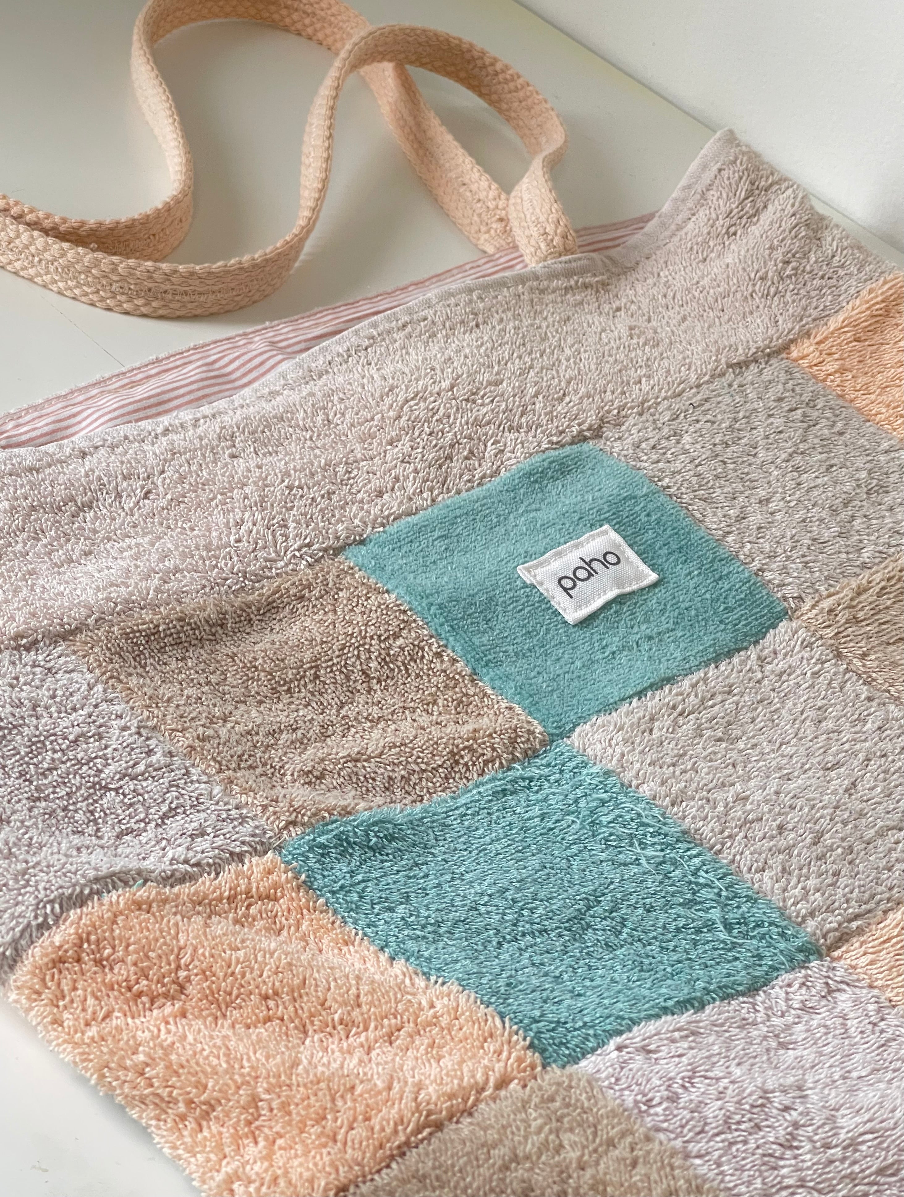 Patchwork Tote Peach