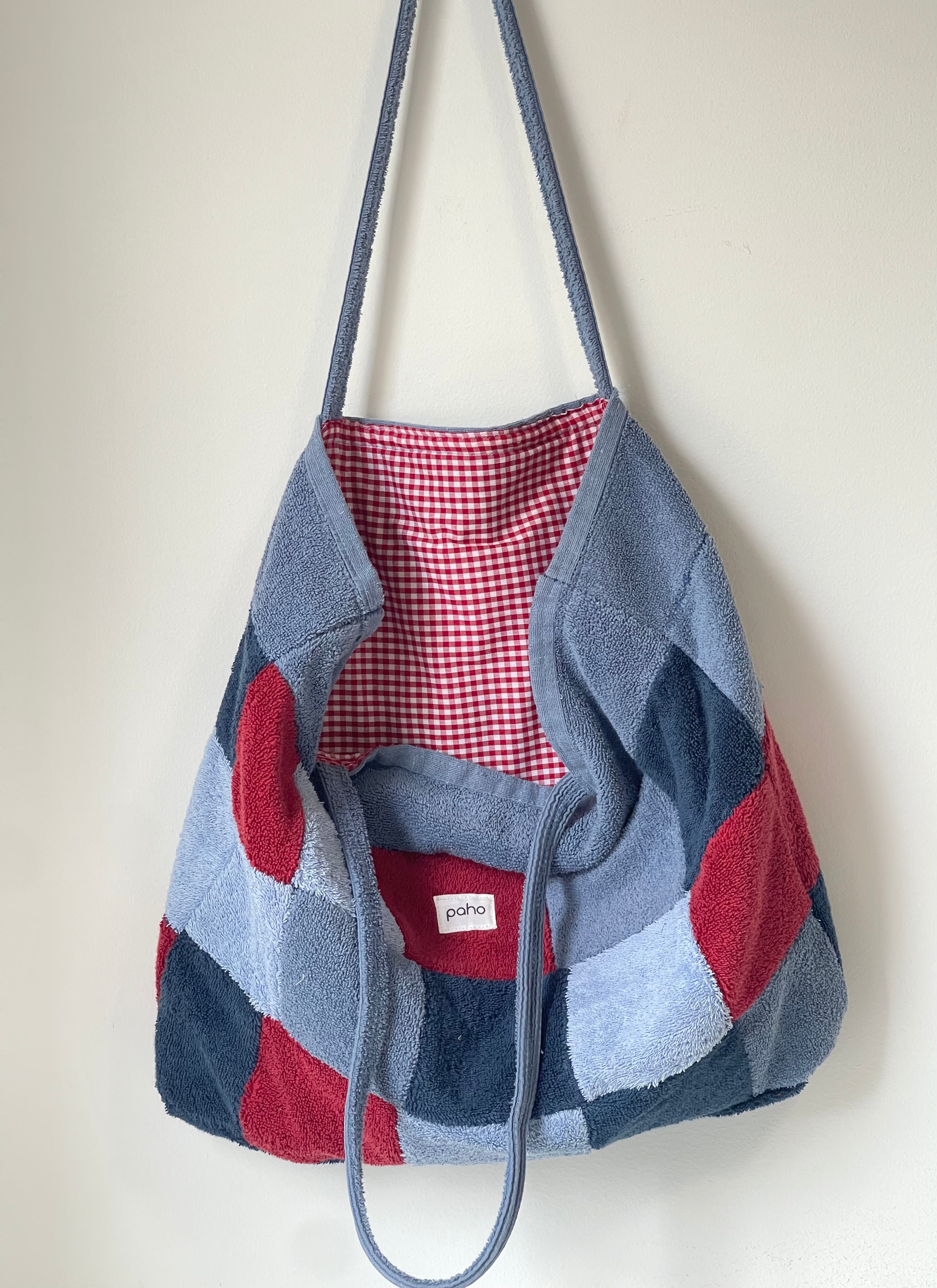 Patchwork Tote Navy