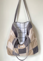 Patchwork Tote Gray