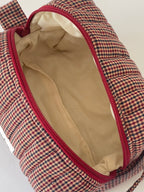 Brown Gingham Bag