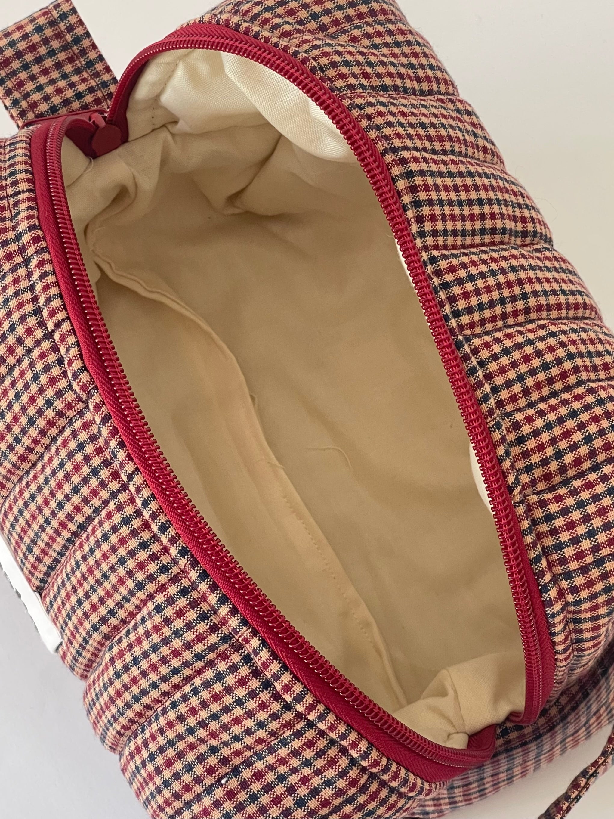 Brown Gingham Bag